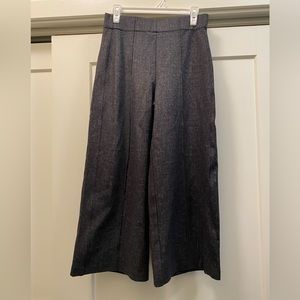 Mid Rise Ponte Fabric Flare Pants